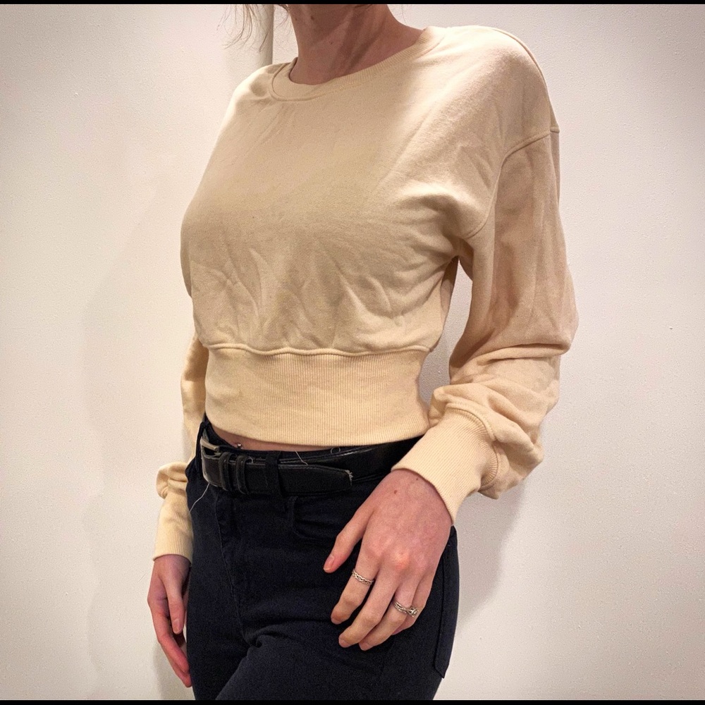 Cream cropped sweater